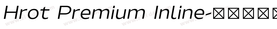 Hrot Premium Inline字体转换